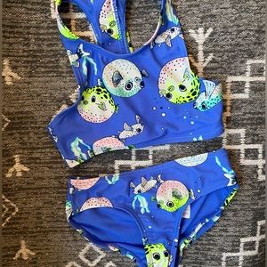 Gap girls bikini swimsuit XS size 4/5 blowfish two piece